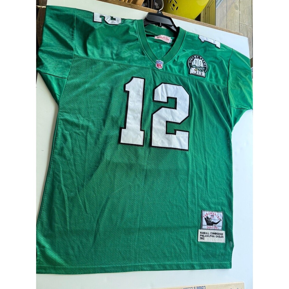 Randall Cunningham Green Player Stitched Jersey 52 Mitchell & Ness Preloved